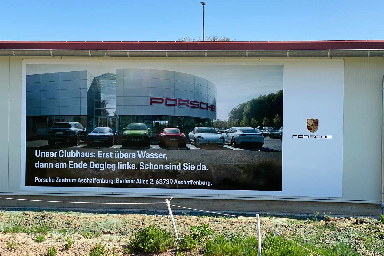 Plakatwand von Porsche